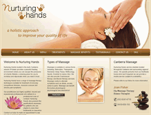 Tablet Screenshot of nurturinghands.com.au